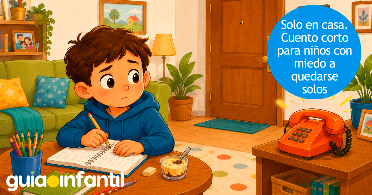 Cuento corto para niños con miedo a quedarse solos