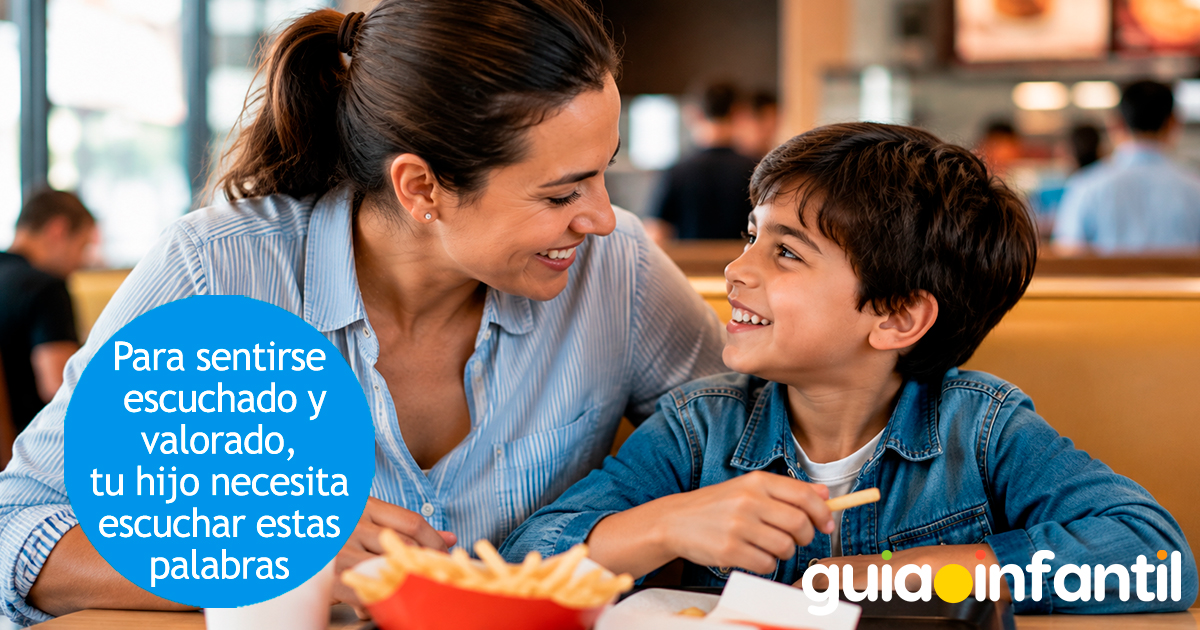 Palabras para que un niño se sienta escuchado