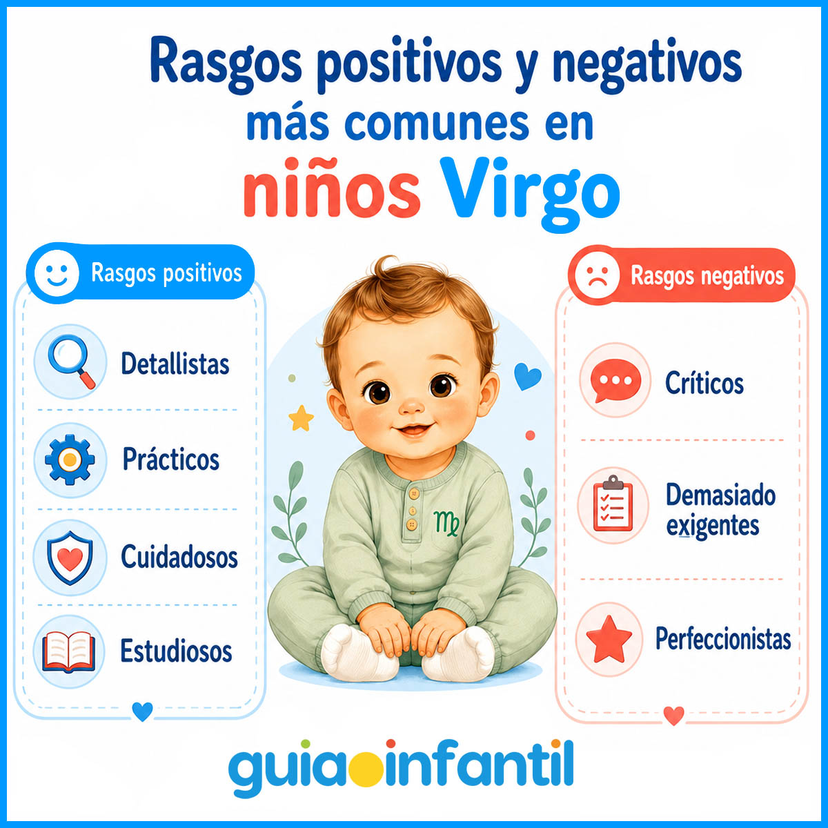 como son los niños virgo