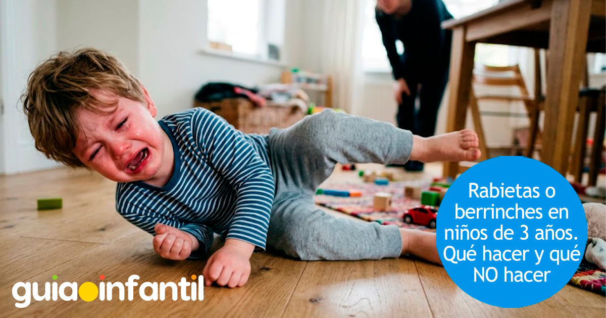Rabietas de los niños de 3 años