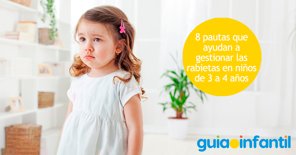 Gestionar las rabietas en niños de 3 y 4 años
