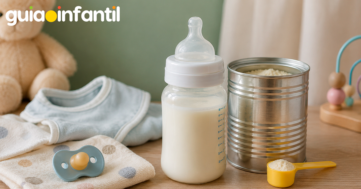 Leche de fórmula sin lactosa para bebés