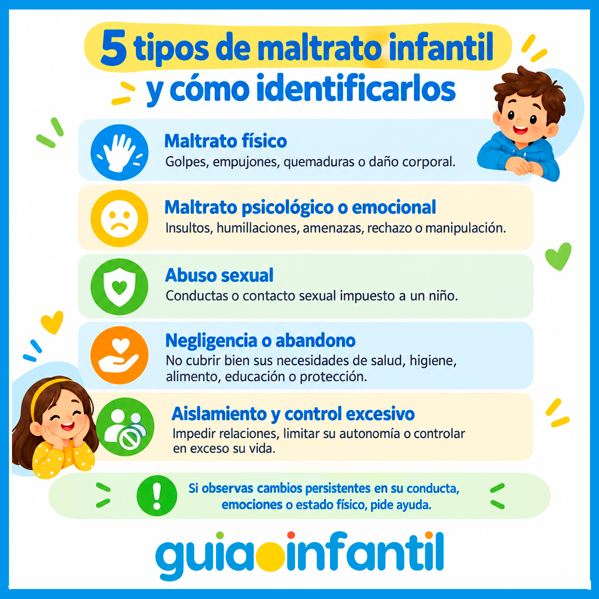 Consejos contra el maltrato infantil