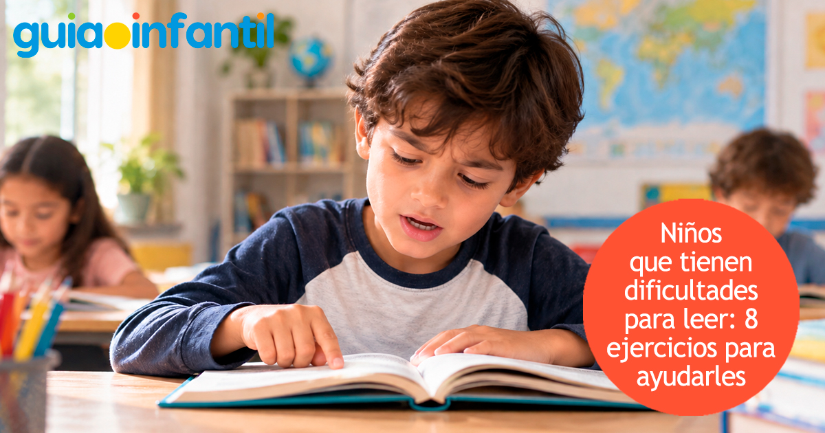 Niños con problemas para leer