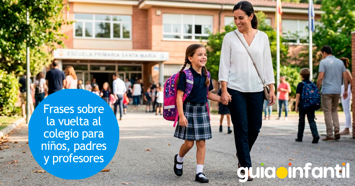 Frases de vuelta al cole para niños