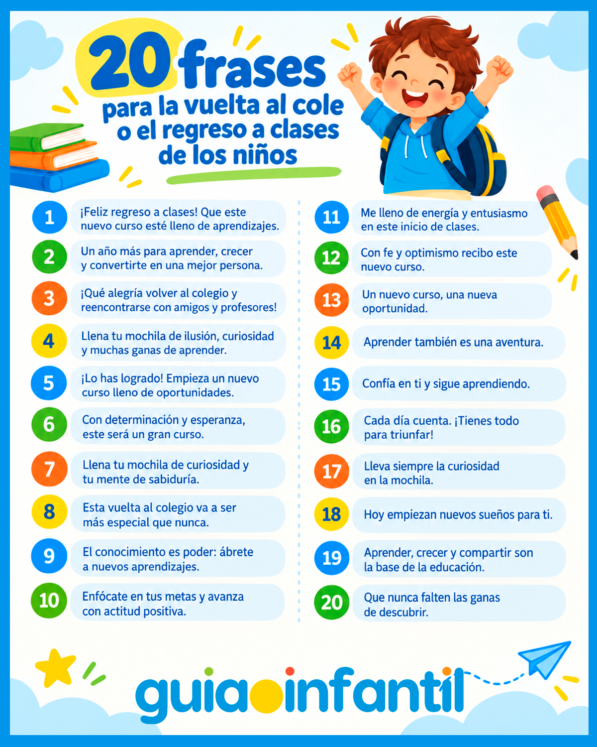 Frases para la vuelta al cole