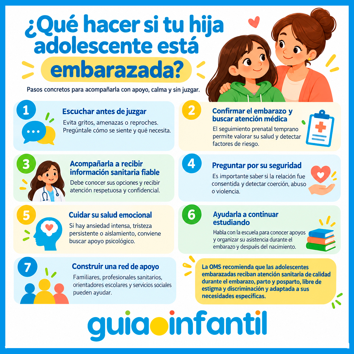 ¿Qué hacer si tu hija está embarazada?