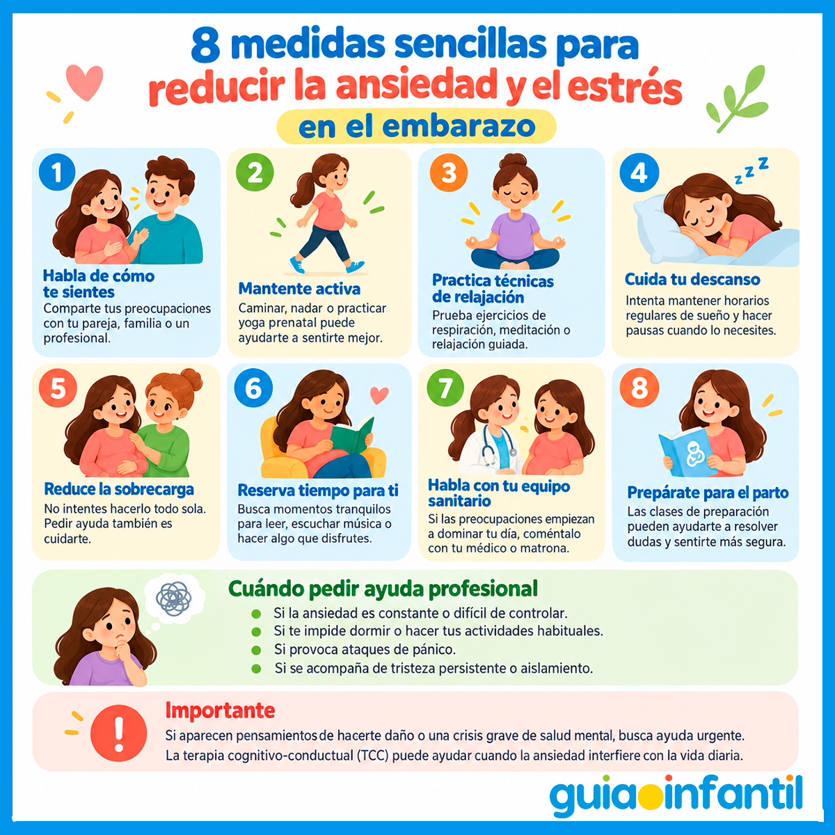 Medidas para reducir el estrés en el embarazo