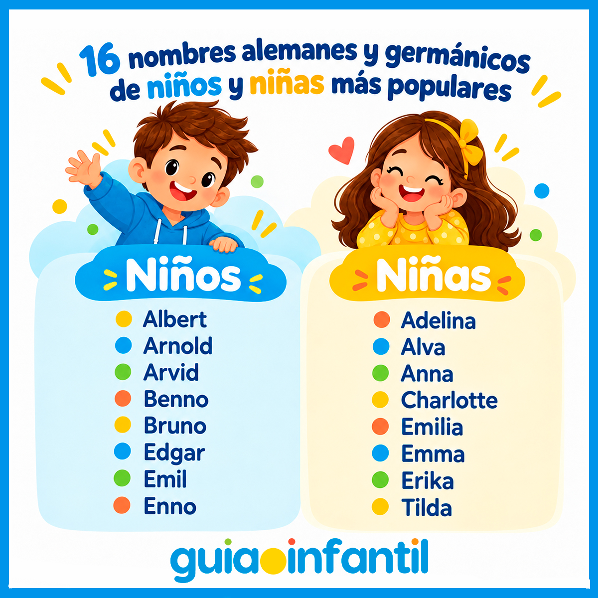 Nombres alemanes y germánicos para niños