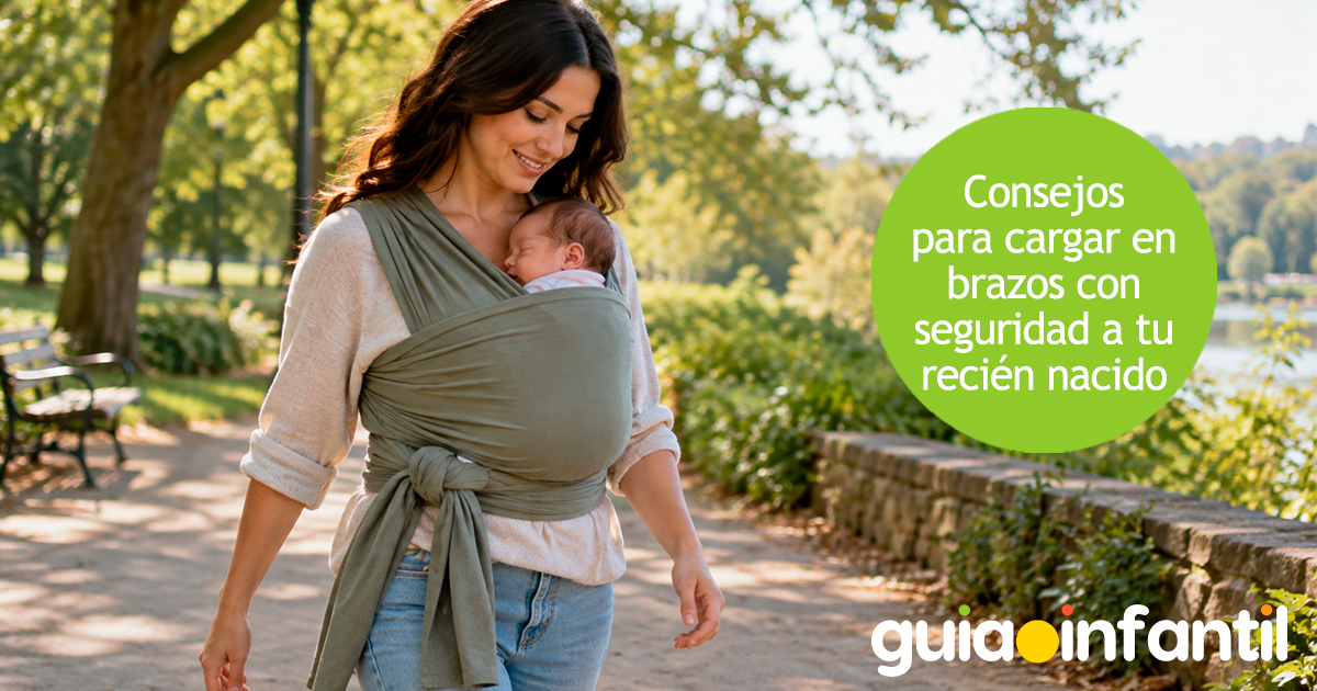 Consejos para cargar correctamente a un bebé
