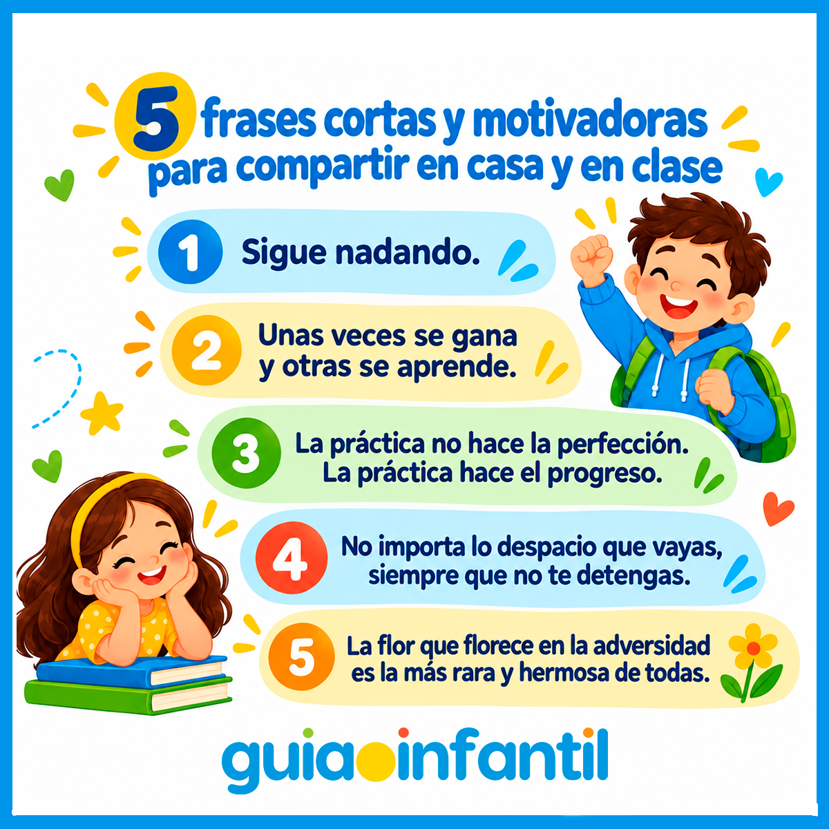 Frases que de verdad motivan a los niños
