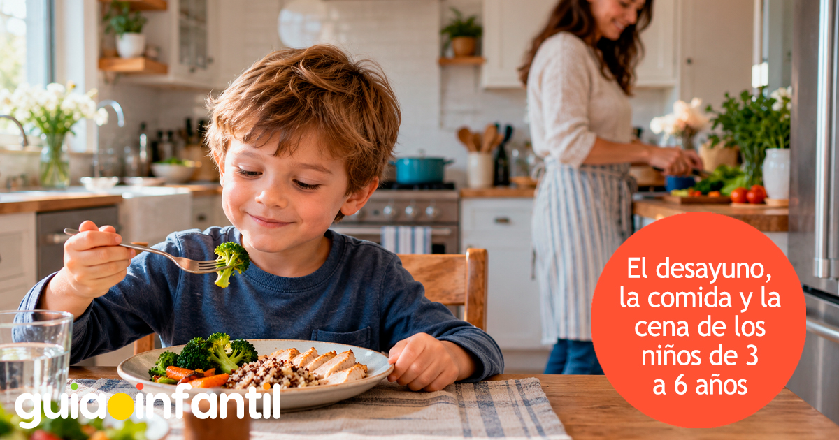 Dieta sana de los niños de 3 a 6 años
