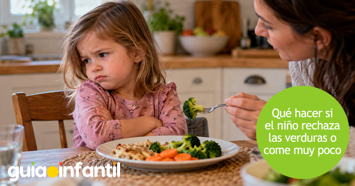 Niños que no comen verduras