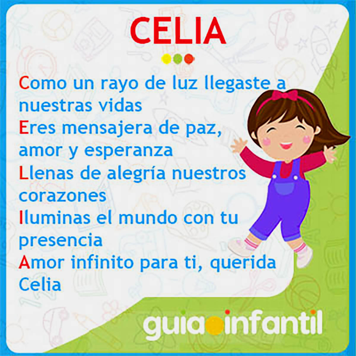 acrostico del nombre Celia