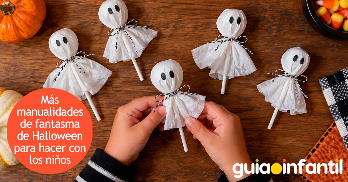 Más manualidades de fantasma para niños