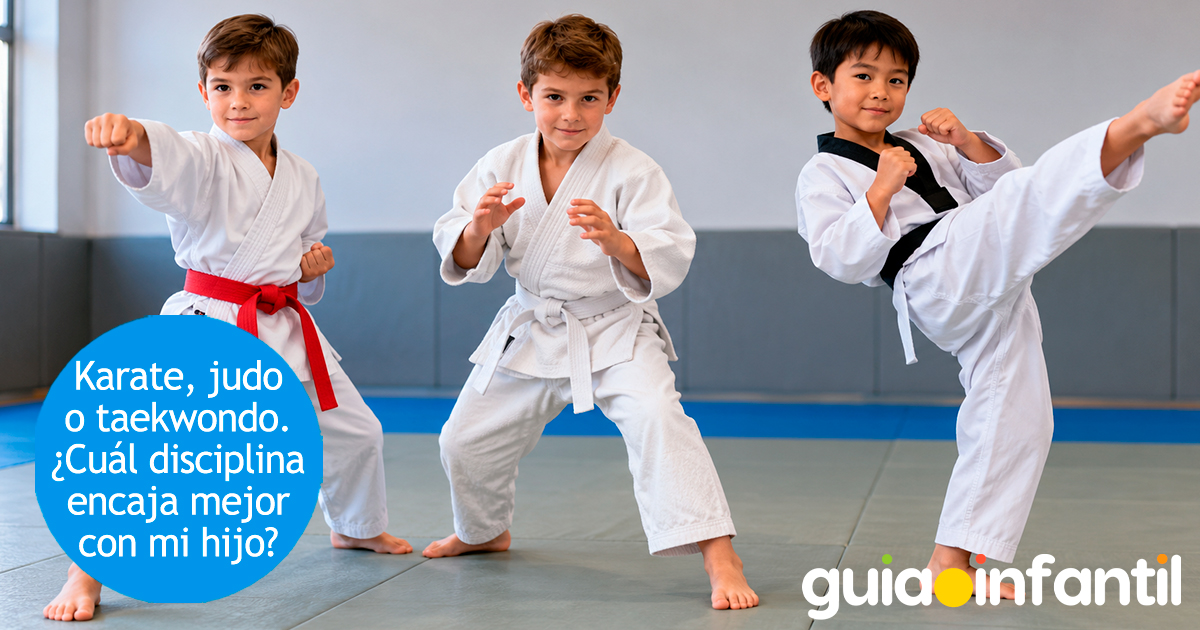 Karate, judo o taekwondo para niños