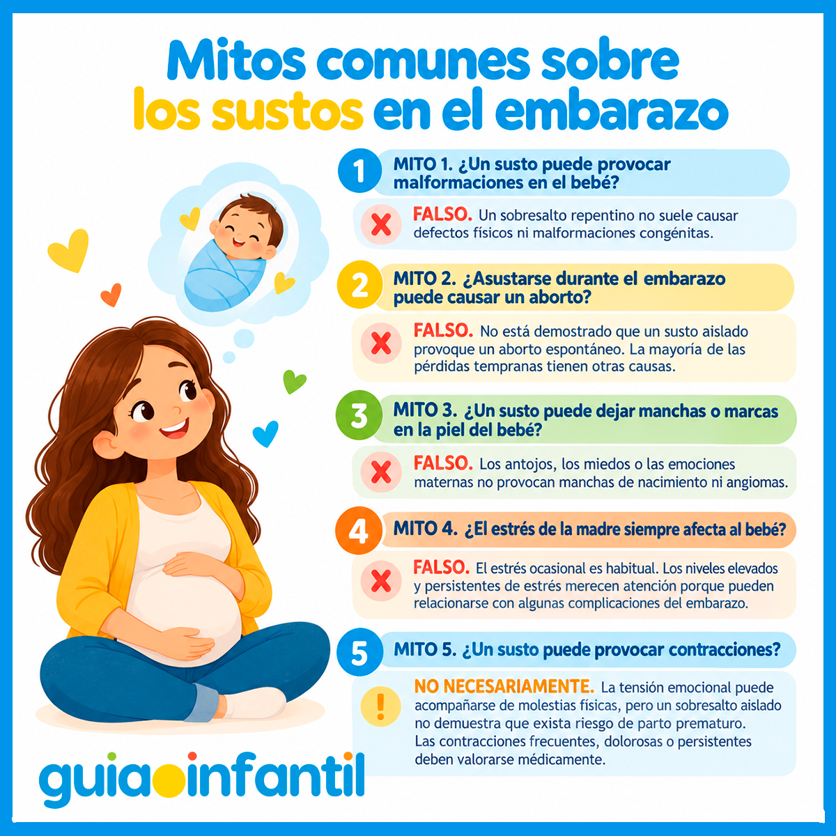 Mitos de los sustos en el embarazo