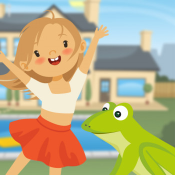 Jimena y el sapo. Cuento corto para leer con los niños en vacaciones