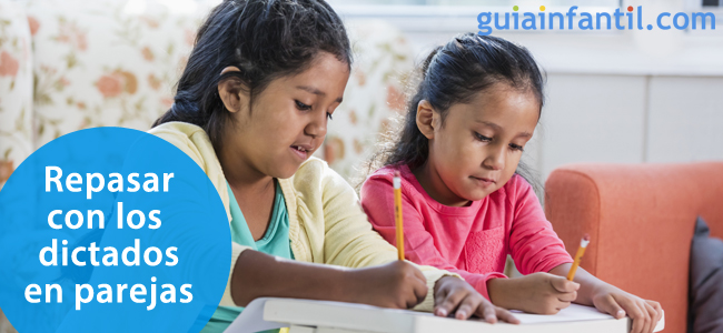 Cómo hacer dictados por parejas para los niños