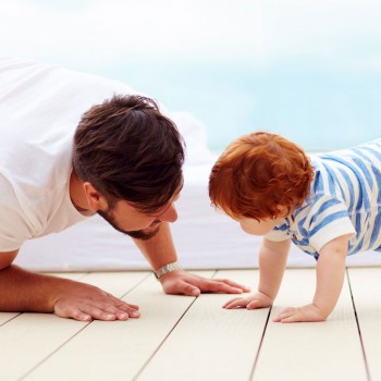 Lo que un bebé puede enseñar a su papá