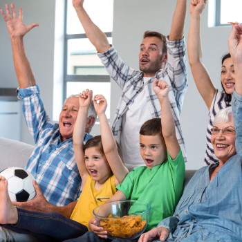 Recetas para ver un partido de fútbol en familia