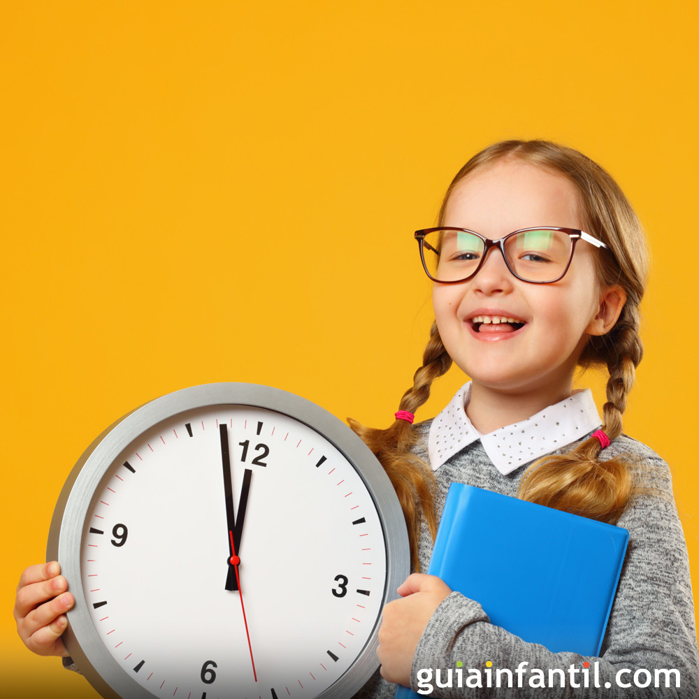 Los niños no la hora en los relojes analógicos
