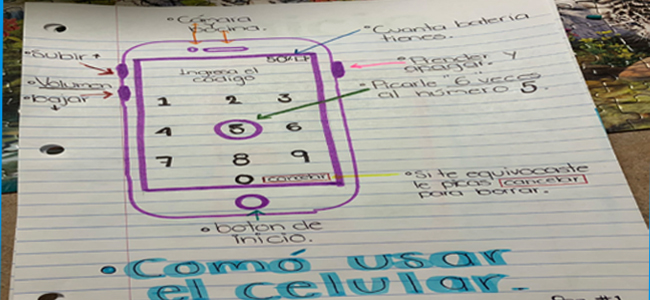 abuela aprenda a usar móvil