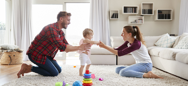 padres con niños que no caminan