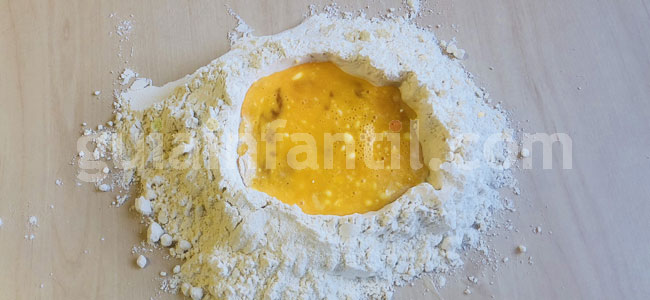 Tallarines caseros. Paso 2