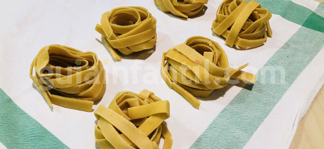 Tallarines caseros. Paso 6