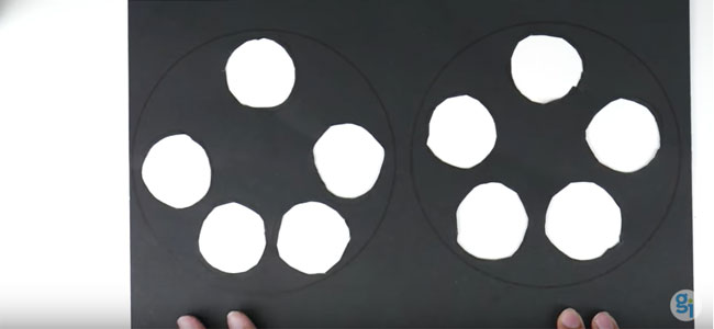 Experimento con colores para niños