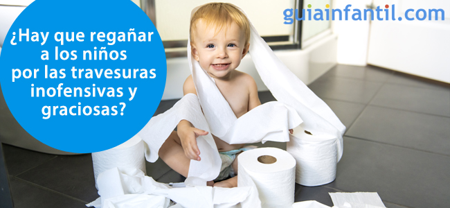 Cuando los niños comenten travesuras sin peligro