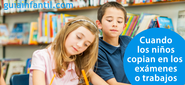Cuando los niños copian en los exámenes del colegio