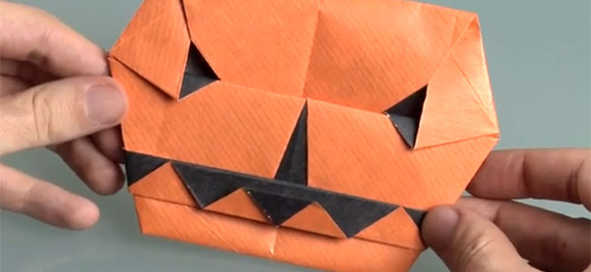 la calabaza de origami