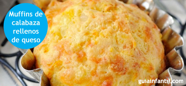 receta de muffins de calabaza con queso