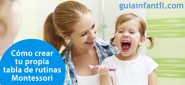 Las tablas de rutinas Montessori para los niños