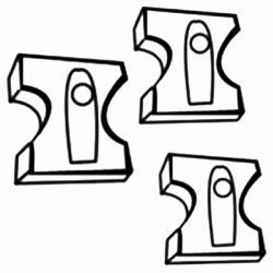 Dibujo para pintar e sacapuntas