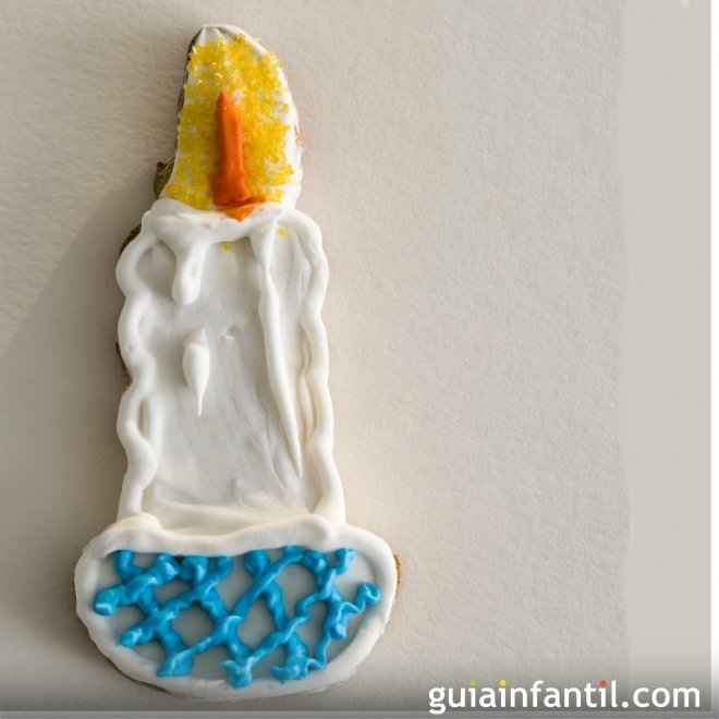 Velas de Navidad de galleta