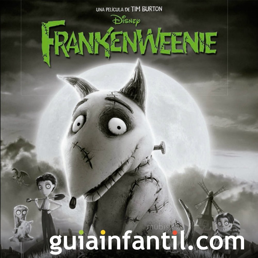 Frankenweenie. Película de Tim Burton para niños