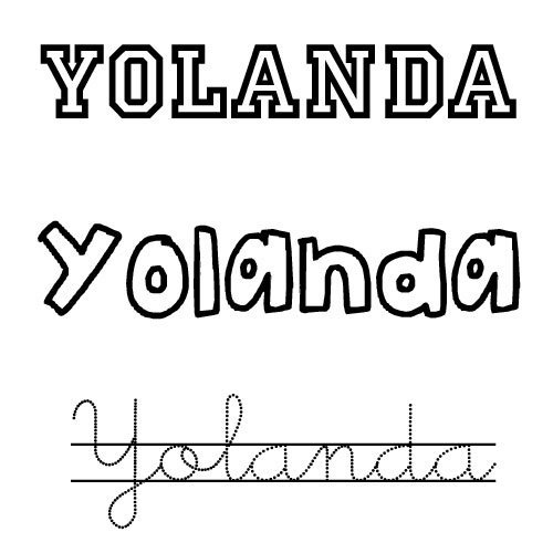 Yolanda. Nombres de santo para niñas