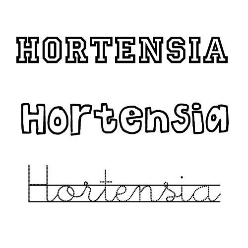 Hortensia. Nombres de santa para niñas