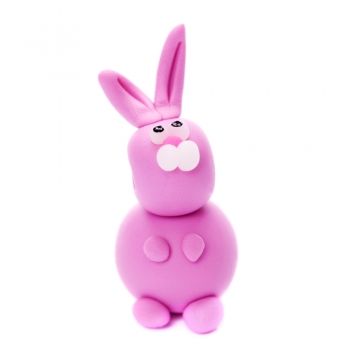 Conejito de plastilina
