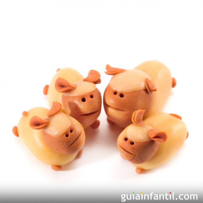 Oveja de plastilina. Animales de granja