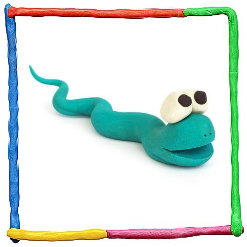 Serpiente de plastilina para niños