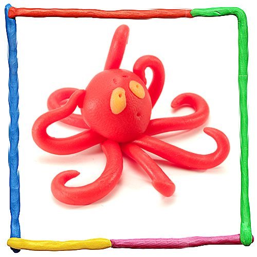 Pulpo de plastilina. Animales del mar