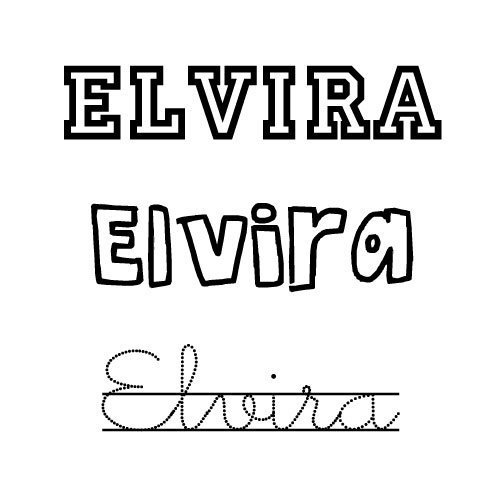 Elvira. Nombre para niña