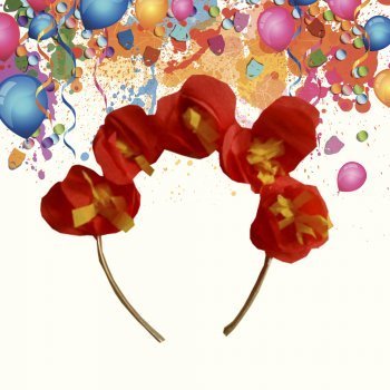 Sombrero de flores. Manualidades de Carnaval para niños