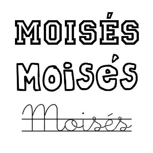 Moisés. Nombres para niños