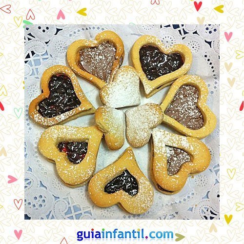 Galletas linzer. Recetas dulces de corazón