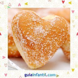Donuts con azúcar. Recetas dulces de corazón
